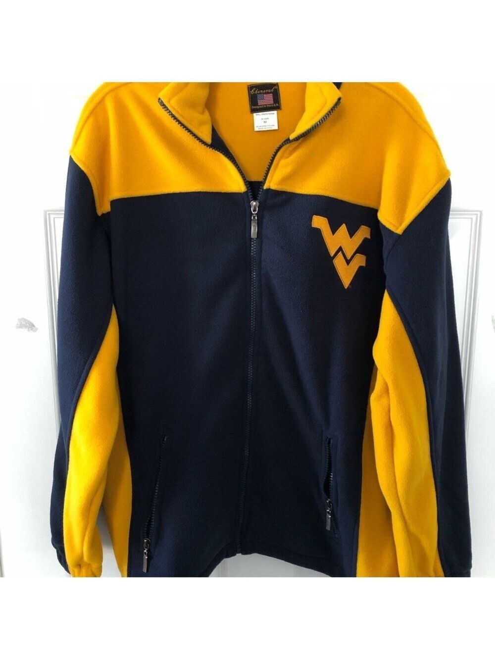 Vintage Cheneral West Virginia Mountaineers Fleece Jacket NWT Size Medium